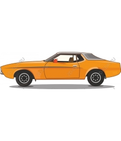  Classic orange car