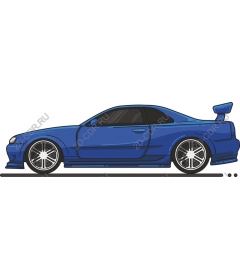  Blue sports car