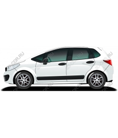  Elegant white compact car