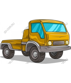  Bright yellow truck
