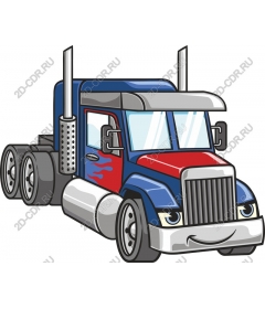Playful cartoon-truck