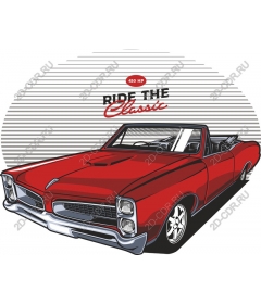  Classic saddle — vintage red convertible
