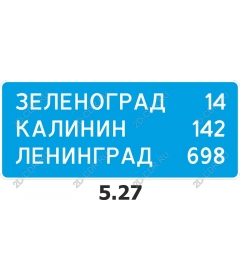 Road sign "City of cities"