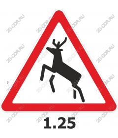 Warning sign about the reindeer