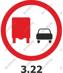 The sign "Overtaking is forbidden"
