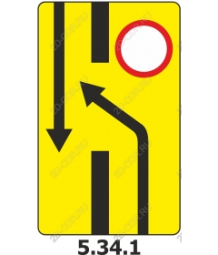 Sign of the direction of movement