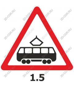 The sign "beware of the tram"
