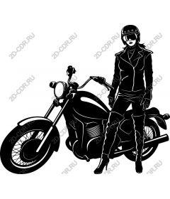 Woman biker