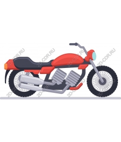  Elegant red motorcycle
