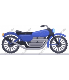  Classic blue motorcycle