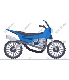  Blue motorcycle off-road