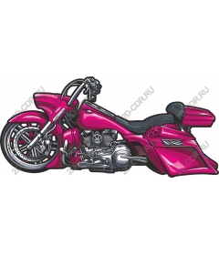  Bright pink motorcycle