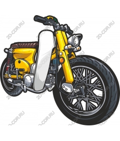  Bright yellow motorcycle