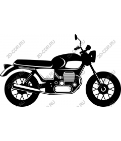  Black and white motorcycle