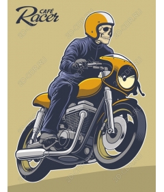 Skeleton Rider Cafe racer