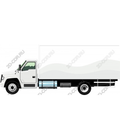 Truck with flatbed