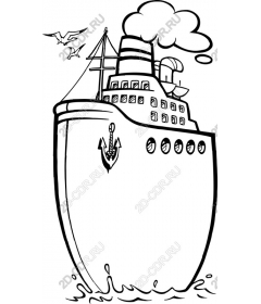 Sea adventure Vintage ship