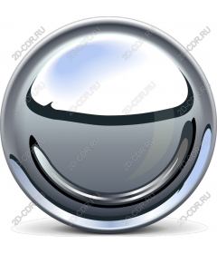 Shiny silver sphere