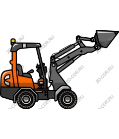  Compact backhoe loader Vibrant