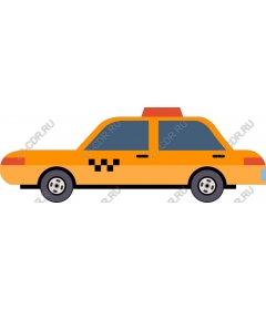  Bright yellow taxi