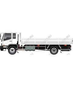 Truck with flatbed
