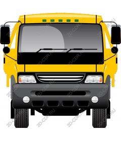  Bright yellow truck