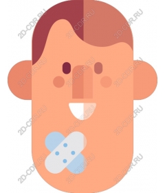 Funny character bandage