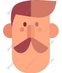 The face of a strange man
