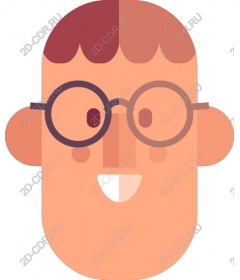  Character-geek in glasses