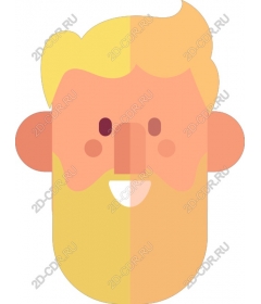 Playful bearded man