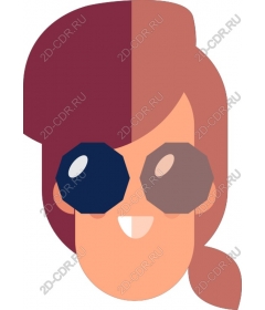  A stylish character with sunglasses