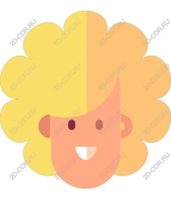Cheerful yellow character