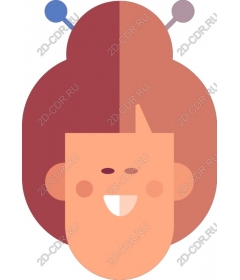 Funny cartoon character