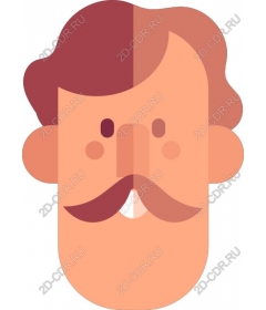  Дружелюбный усатый мужчина