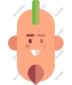 Funny character Mohawk