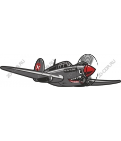 Vintage military aircraft Fierce Shark