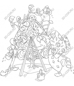  A quirky coloring book "Mushroom garden"