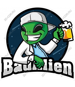  Adorable alien with a beer