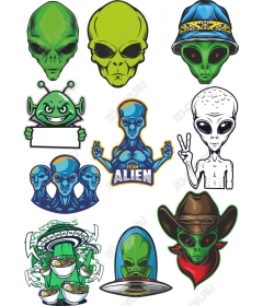 Set clipart "Aliens"