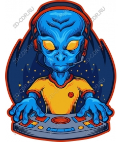 Space alien DJ