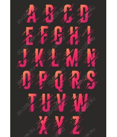 Яркая коллекция типографики AZ