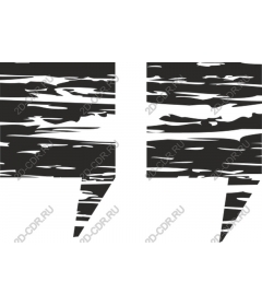  Textured wooden quotation marks