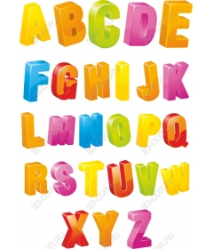 Vivid 3D set "Alphabet" (AZ)