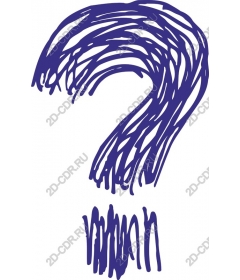  Artistic purple question mark