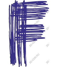  Purple brushstroke Letter F