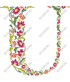  Floral U