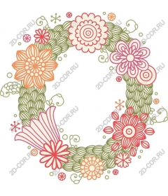  Floral wreath