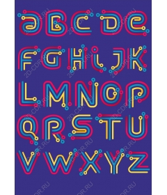A set of colored printing cliparts
