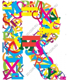  Color alphabet R