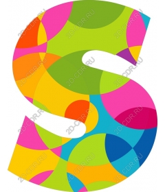  A coloured letter "S"